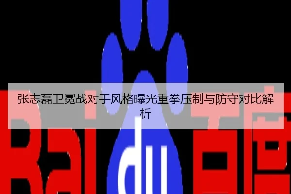 张志磊卫冕战对手风格曝光重拳压制与防守对比解析
